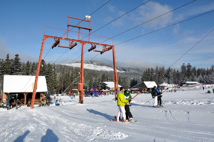 Ein tolles Wintererlebis garantiert. Am Skilift am Mehliskopf.