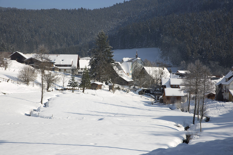 Winterliche Landschaft im Ortsteil Röt