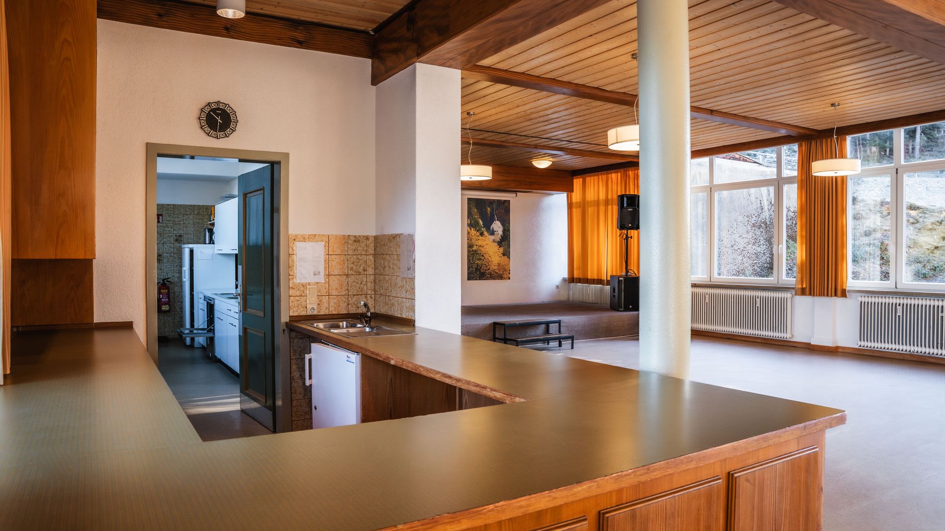 Theke im Haus des Gastes in Tonbach