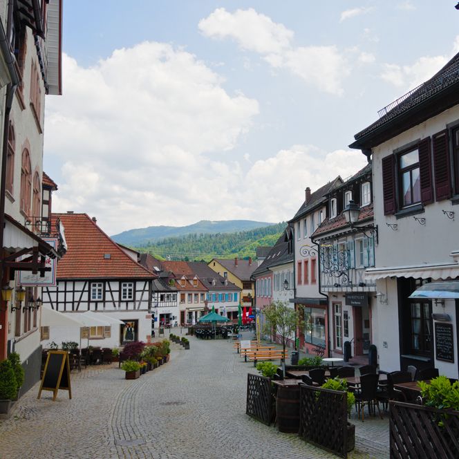 Die Altstadt in Gernsbach im Murgtal