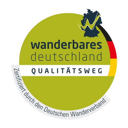 Logo Wanderbares Deutschland Qualitätsweg des Deutschen Wanderverbandes.