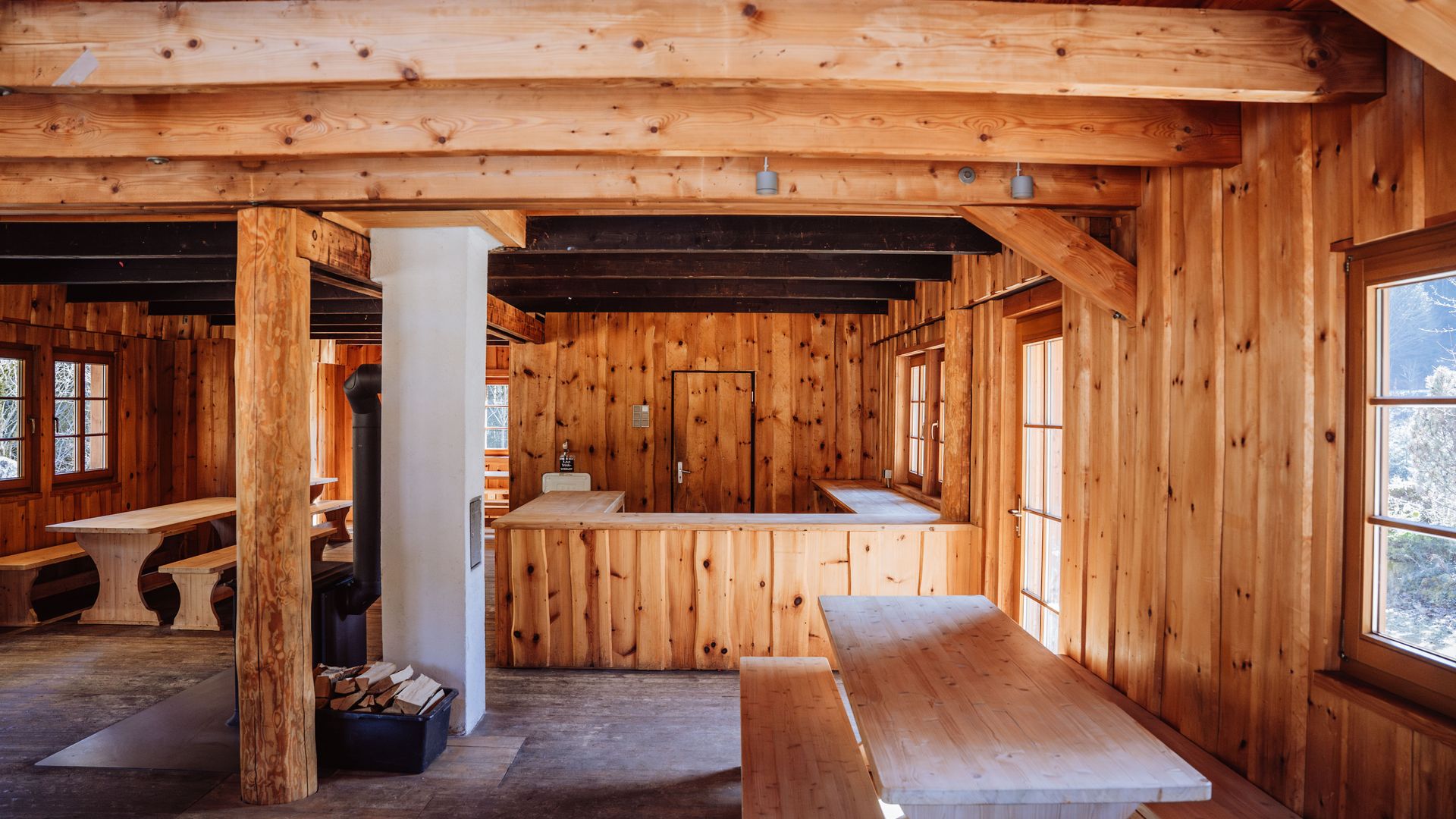 Innenraum Pudelsteinhütte in Baiersbronn-Tonbach