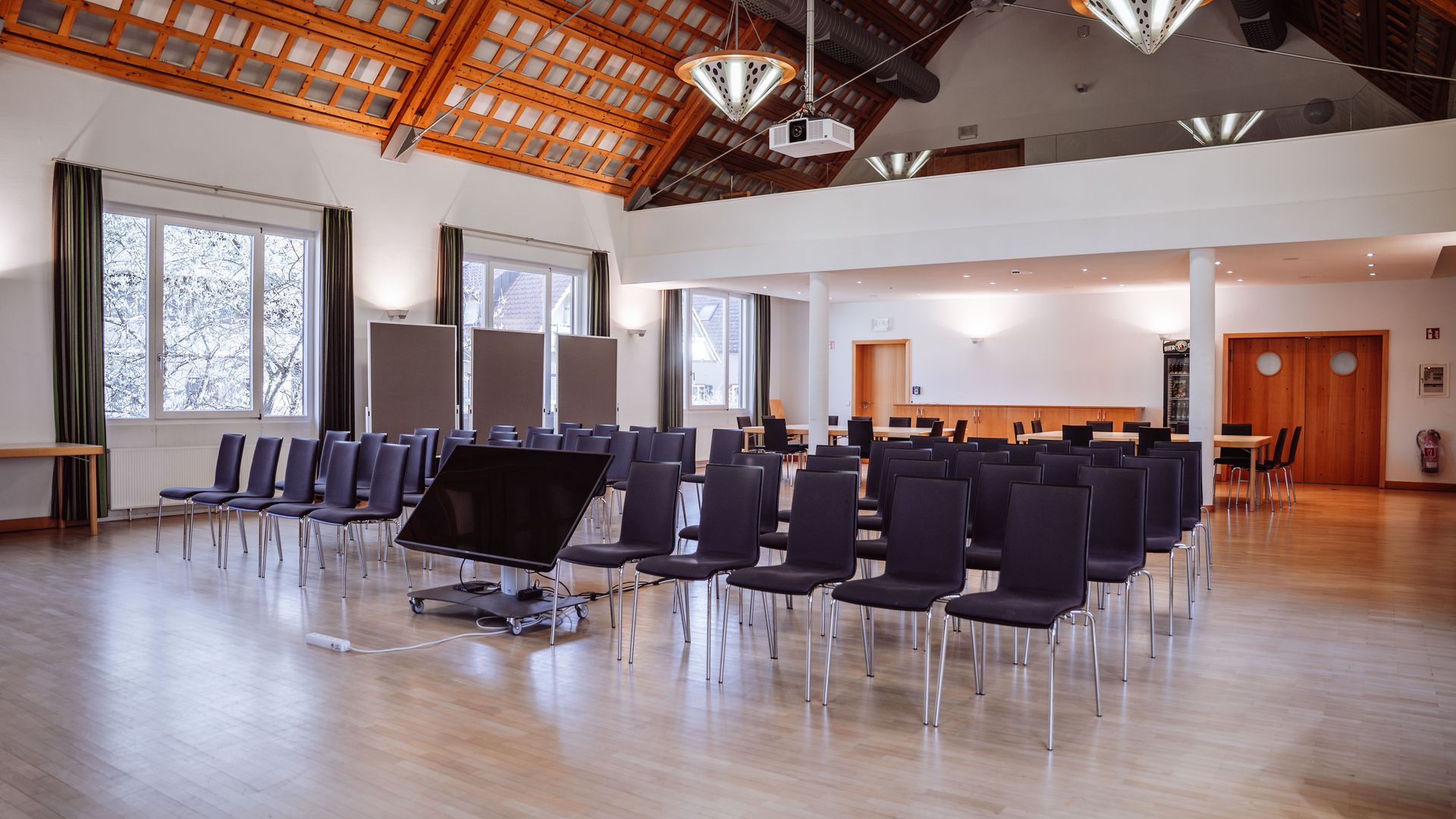 Reihenbestuhlung im Rosensaal Baiersbronn