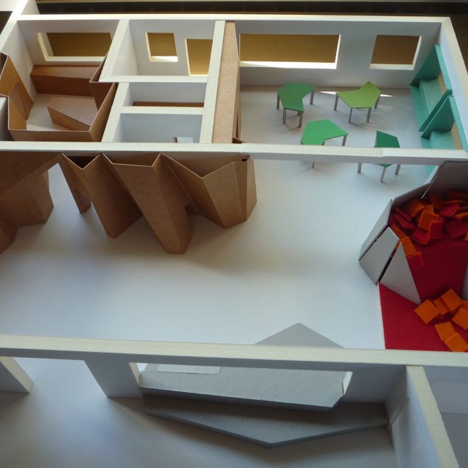 Modellbau des Innenraums vom Murgels Spielhaus in Baiersbronn