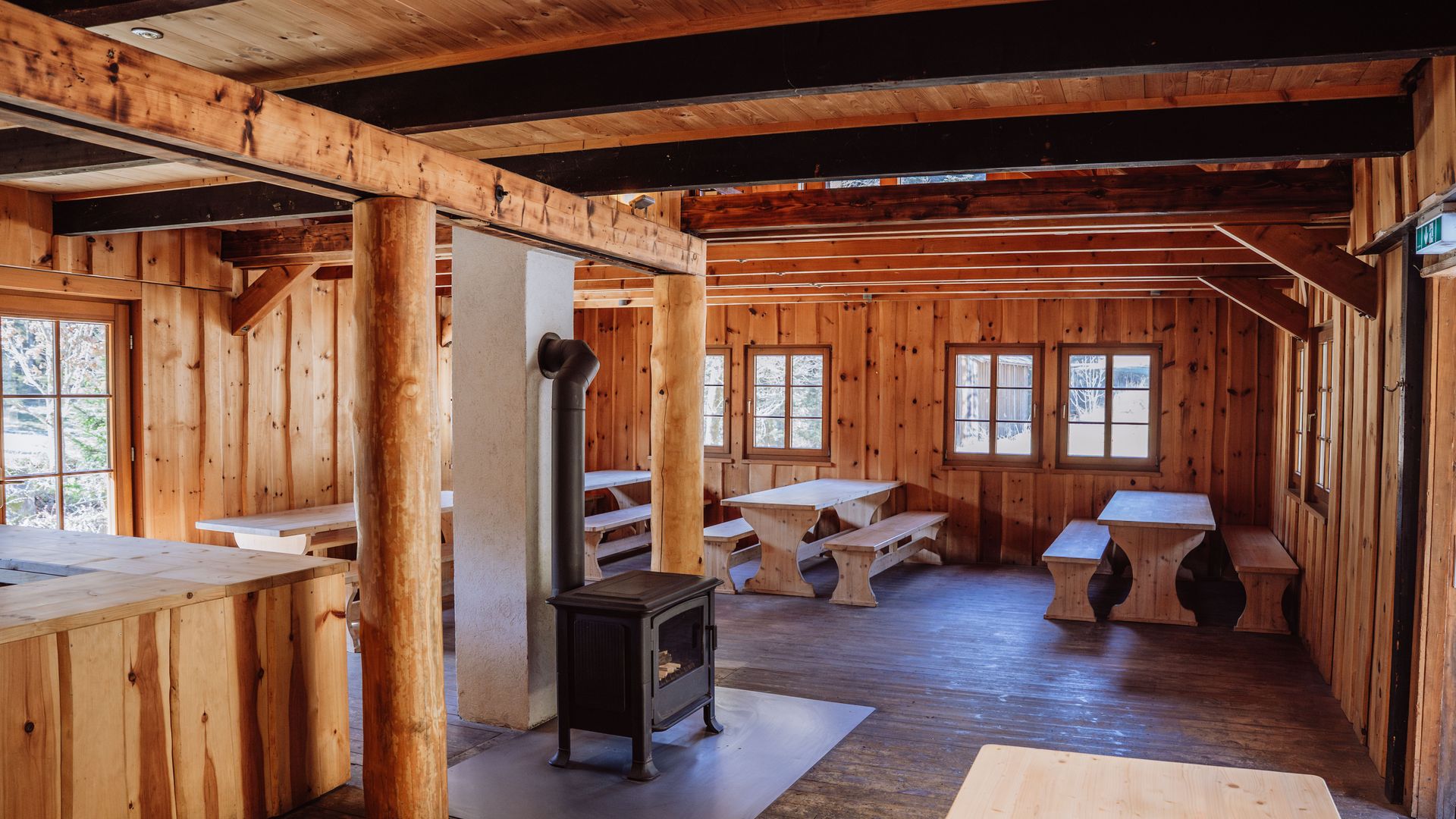 Innenraum Pudelsteinhütte in Baiersbronn-Tonbach