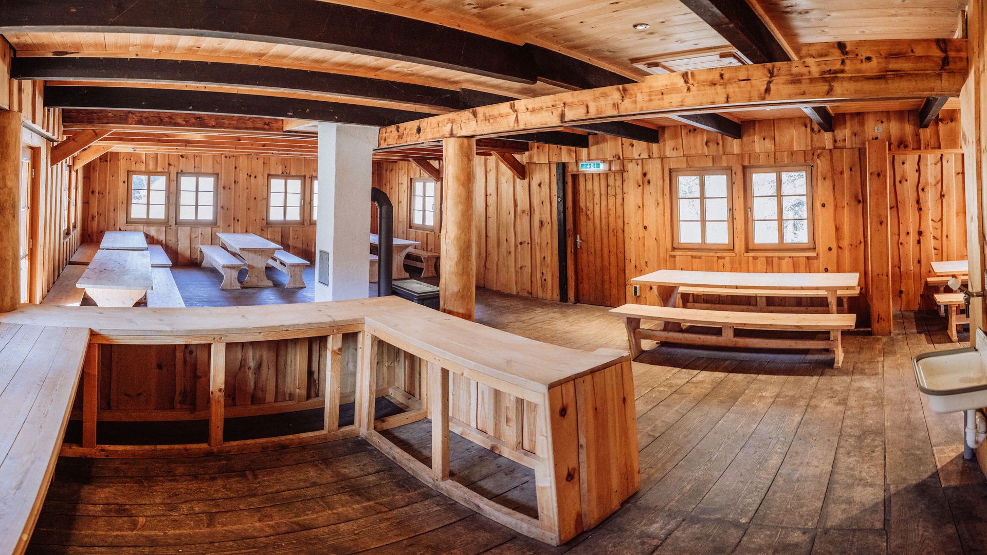 Innenraum Pudelsteinhütte in Baiersbronn-Tonbach